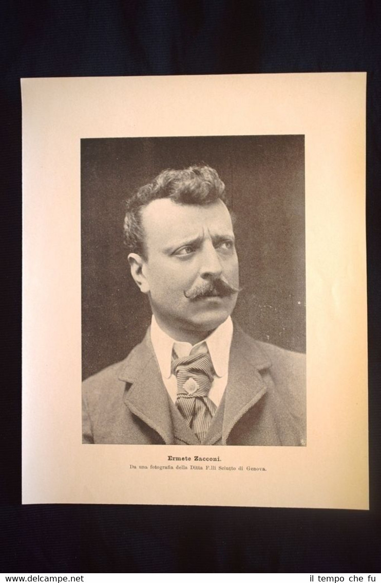 L'attore teatrale italiano Ermete Zacconi