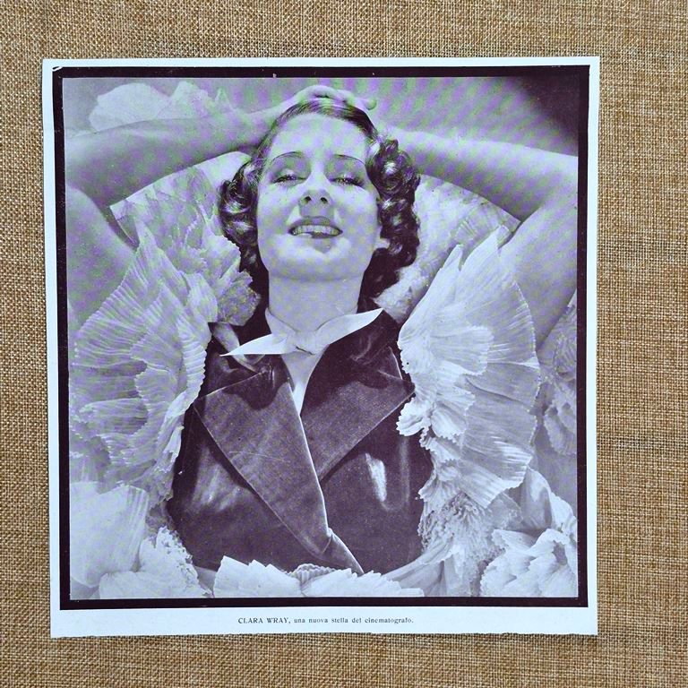 L'attrice Clara Wray Stampa del 1933