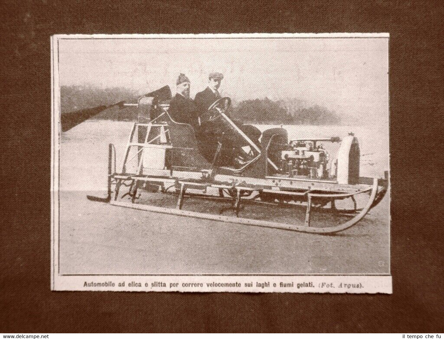 L'automobile nella storia Auto ad elica e slitta correre laghi …