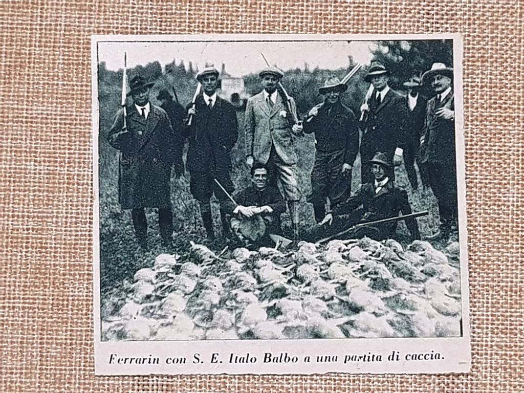 L'aviatore Arturo Ferrarin e S.E. Italo Balbo a una partita …