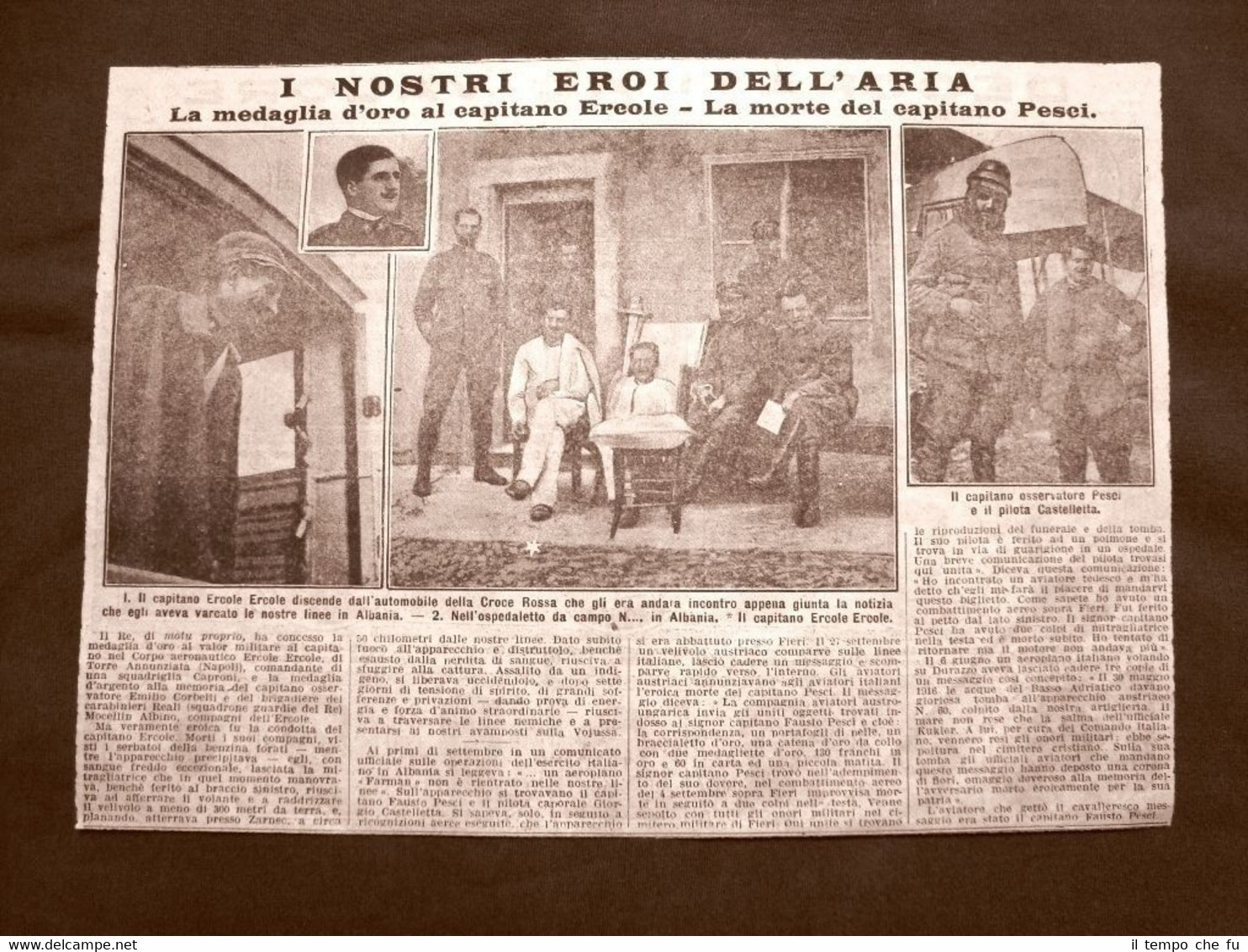 L'Aviazione d'Italia nel 1916 Ercole Pesci Castelletta Prima Guerra Mondiale …