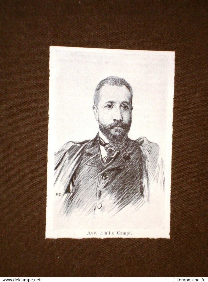 L'Avvocato Emilio Campi nel 1897
