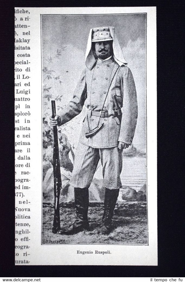 L'esploratore Eugenio Ruspoli + Emin Pascià