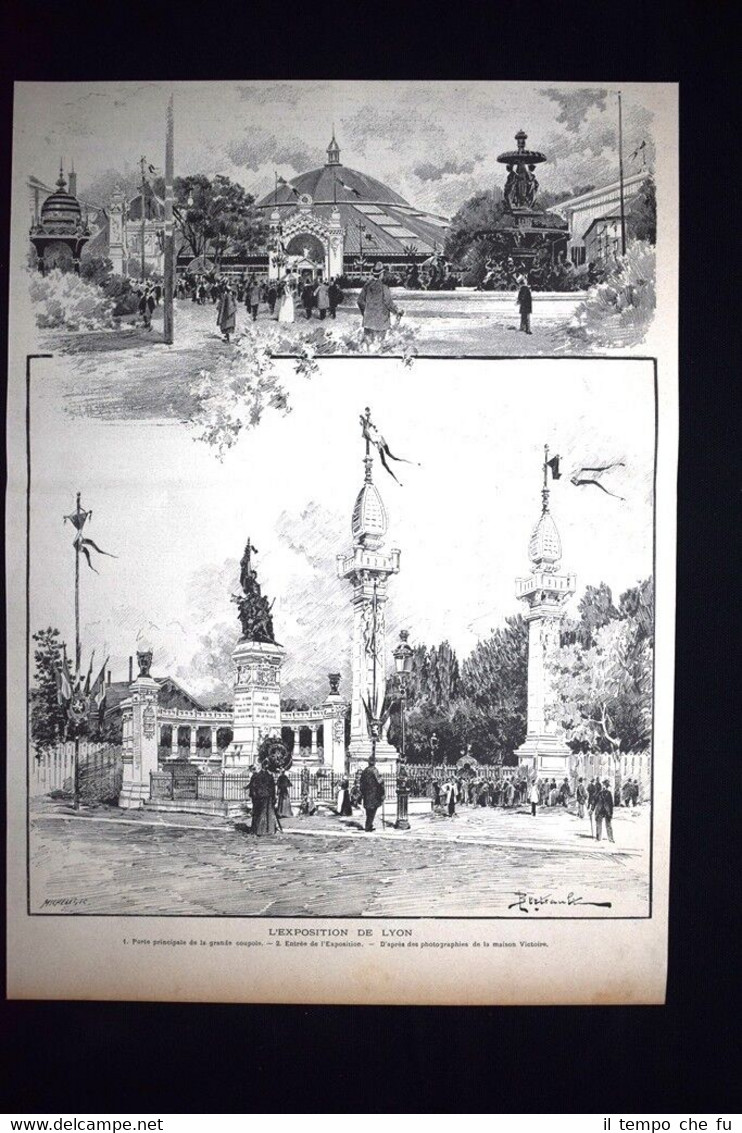 L'Esposizione internazionale di Lione del 1894 Incisione del 1894