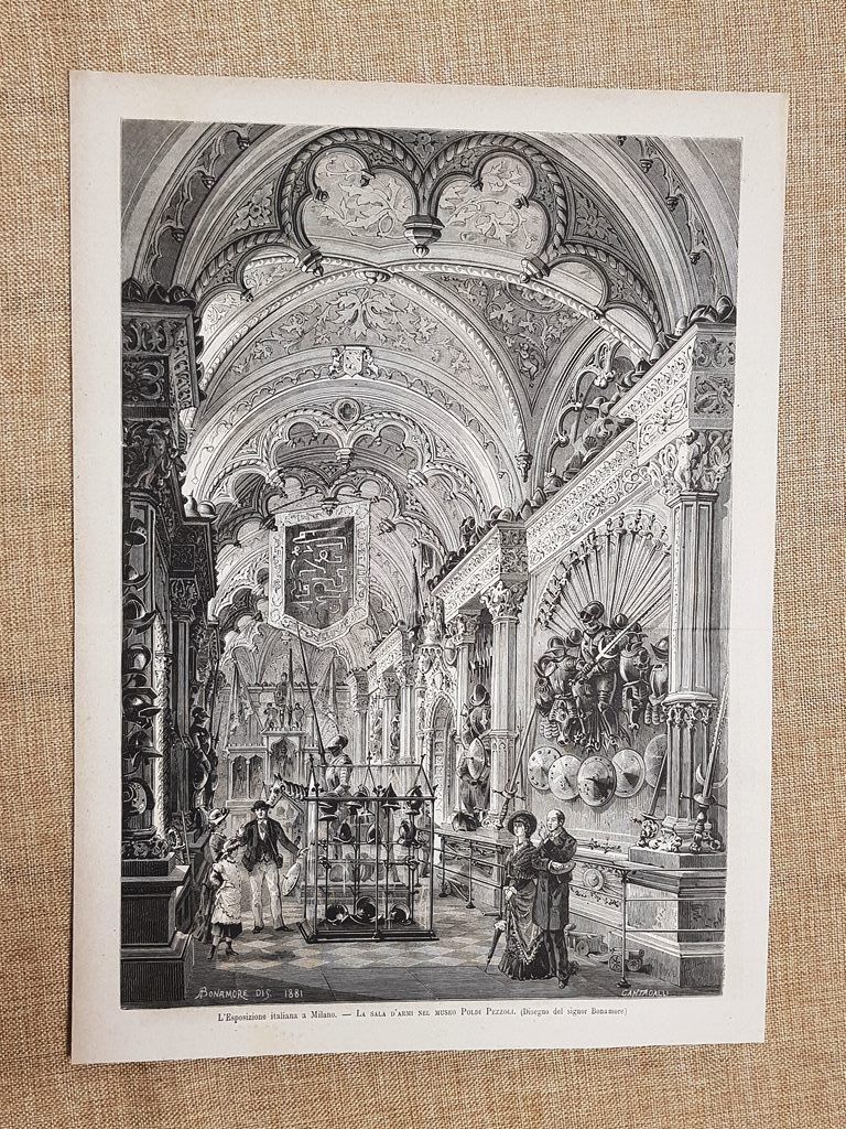L'esposizione italiana a Milano nel 1881 Sala d'armi nel Museo …