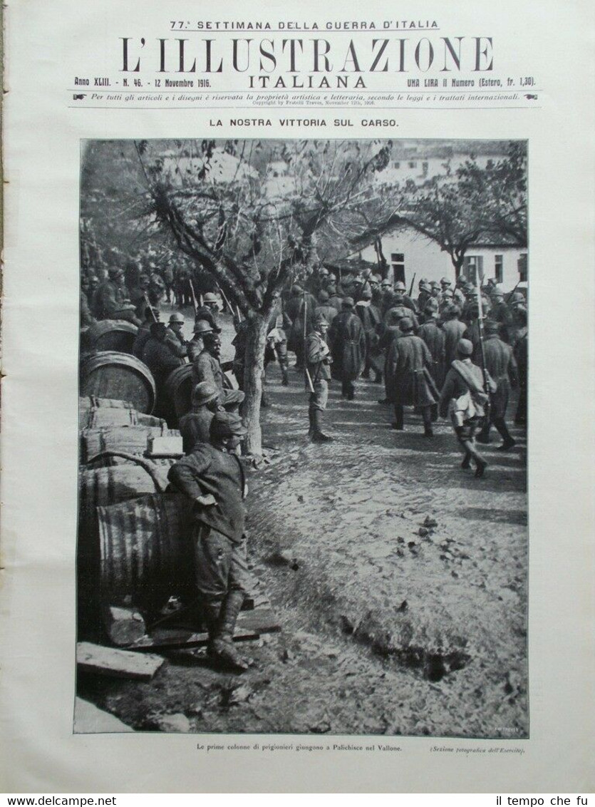 L'illustrazione Italiana 12 Novembre 1916 WW1 Duomo Gorizia Vittoria sul …
