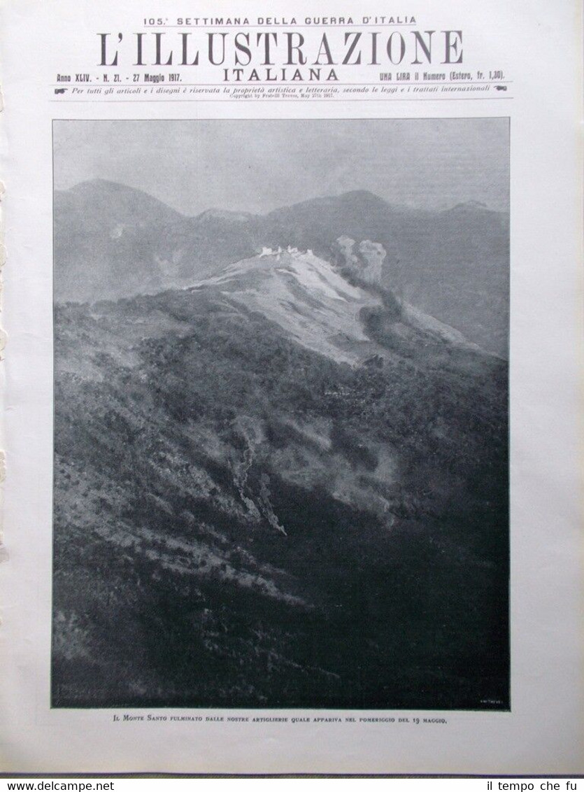 L'Illustrazione Italiana 27 Maggio 1917 WW1 Monte Cucco Cervignano Lega …