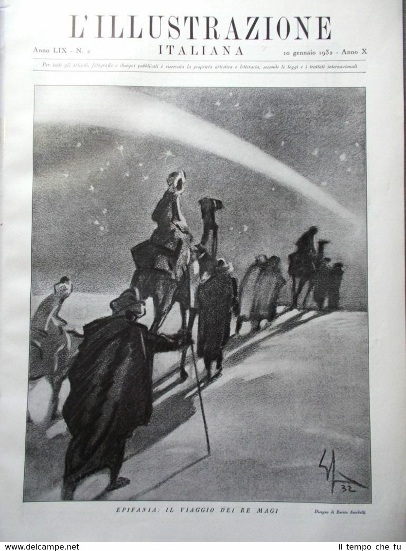 L'Illustrazione Italiana del 10 Gennaio 1932 Piccolo Trieste Russia Fedora …