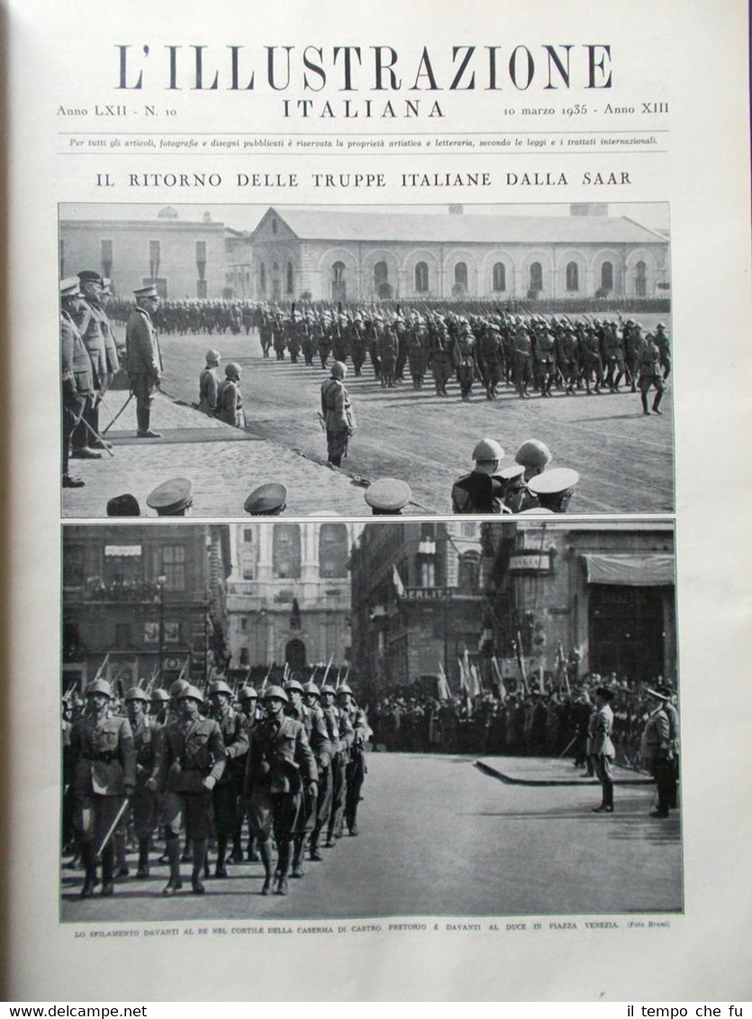L'Illustrazione Italiana del 10 Marzo 1935 Bombe Somalia Danpierre Smetana …