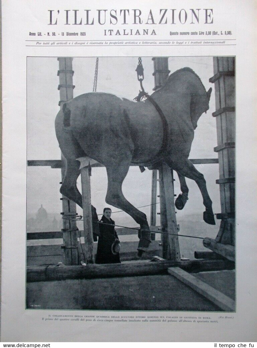 L'Illustrazione Italiana del 13 Dicembre 1925 Trattato Locarno Grotte Carlsbad