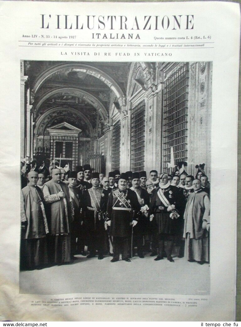 L'Illustrazione Italiana del 14 Agosto 1927 Maiorca Re Fuad Trepido …
