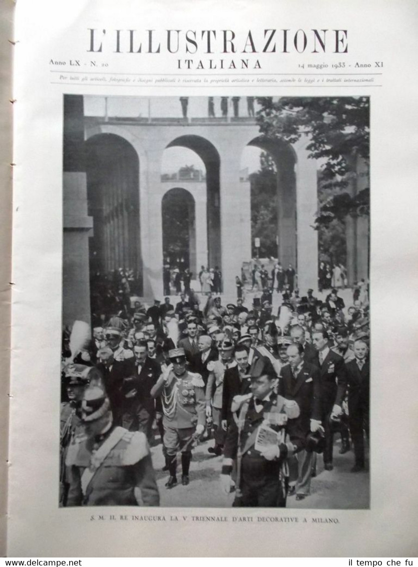 L'Illustrazione Italiana del 14 Maggio 1933 Kean Elettroni Terremoto Coo …