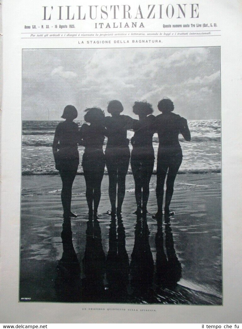 L'Illustrazione Italiana del 16 Agosto 1925 Marinai Cina Tripoli Lido …
