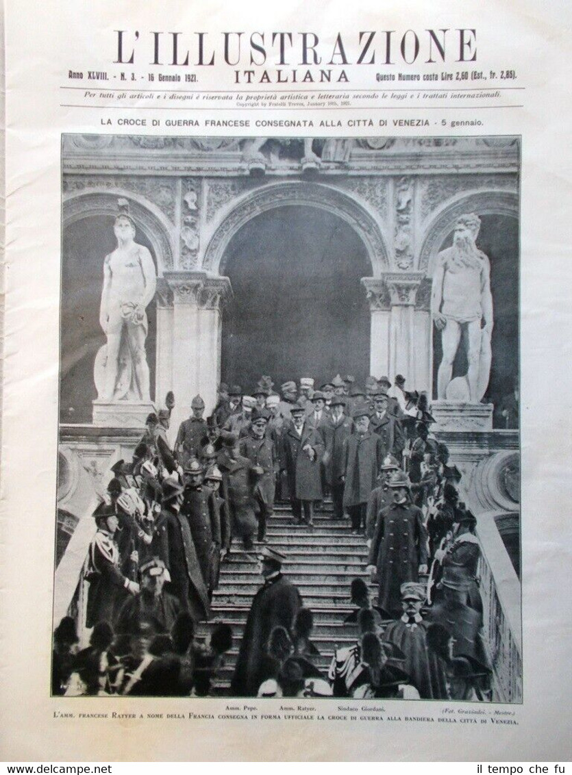 L'Illustrazione Italiana del 16 Gennaio 1921 Battaglia di Fiume Baviera …