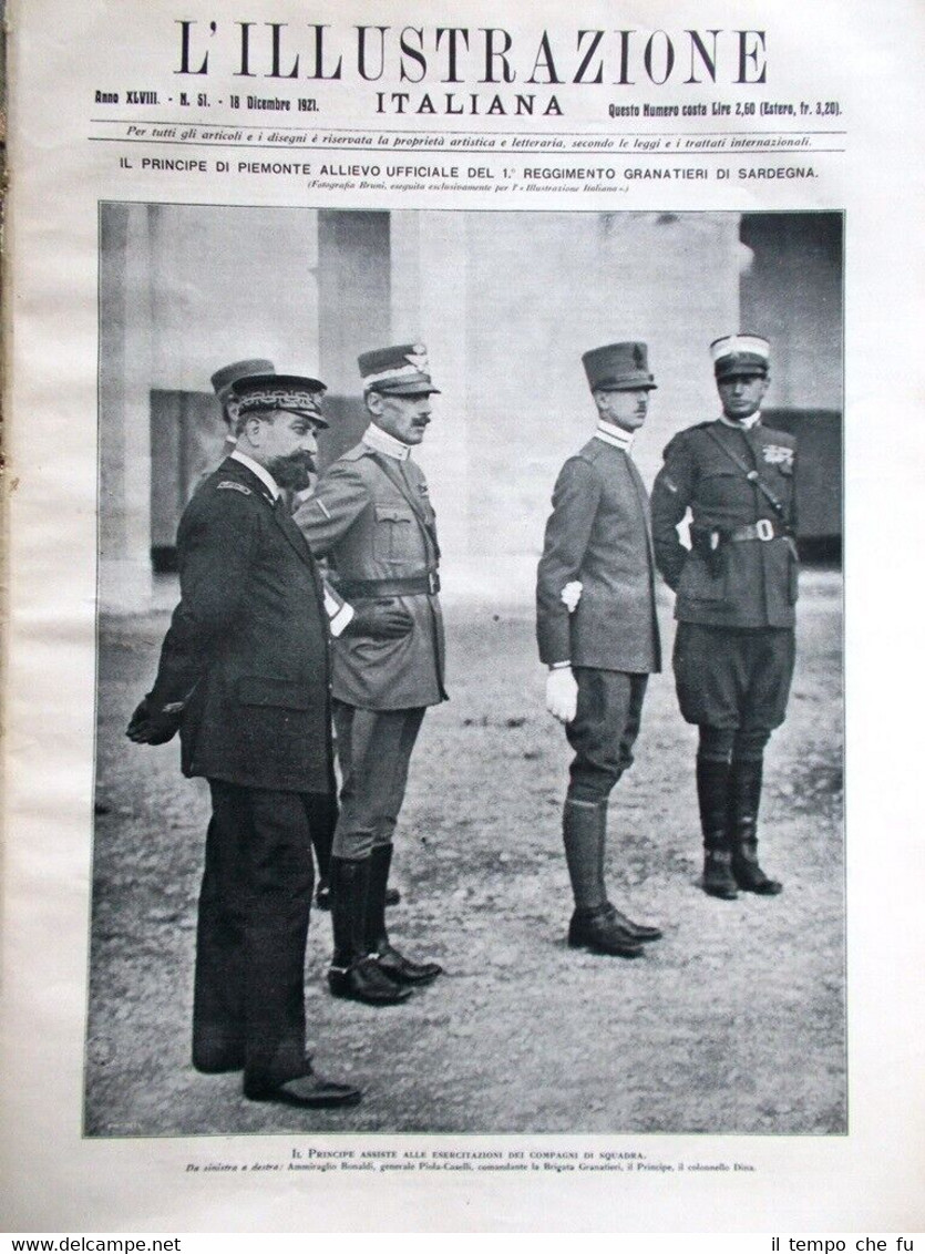 L'Illustrazione Italiana del 18 Dicembre 1921 Manzoni Ojetti Rambaldo di …