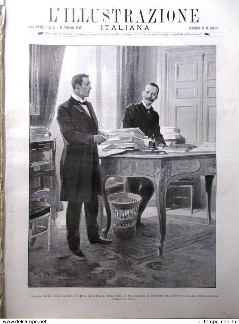 L'Illustrazione Italiana del 19 Febbraio 1905 Menzel Restocco Giacosa Madagascar