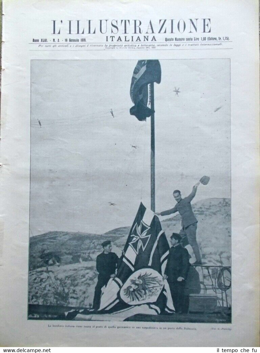 L'Illustrazione Italiana del 19 Gennaio 1919 Bressanone Estonia Dalmazia Isarco