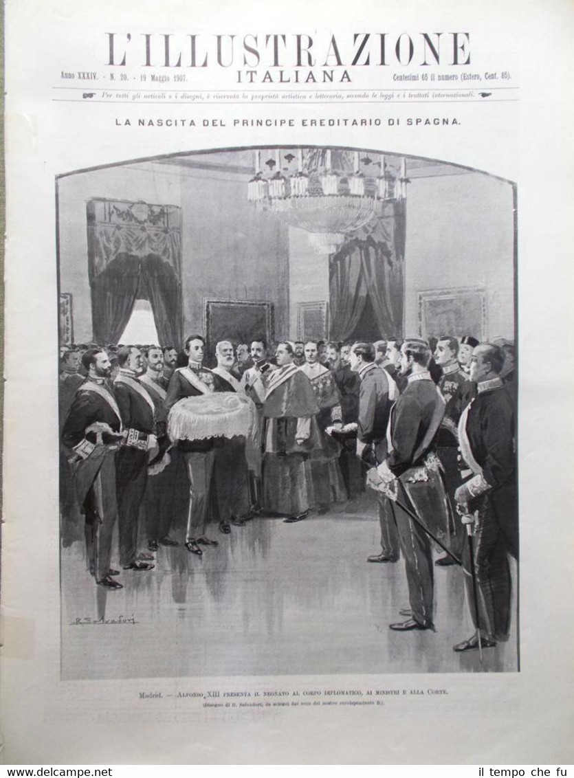 L'Illustrazione Italiana del 19 Maggio 1907 Principe di Spagna Neera …