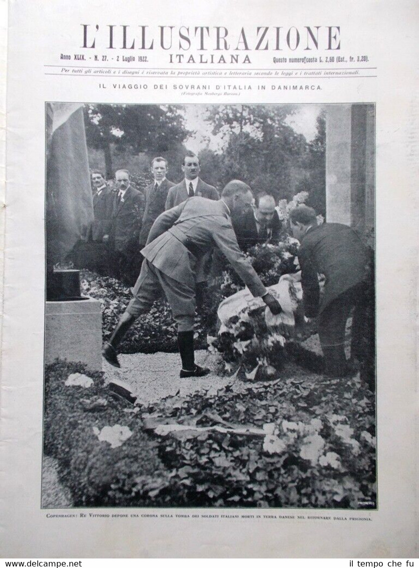 L'Illustrazione Italiana del 2 Luglio 1922 Pirelli Nafta Vado Firenze …