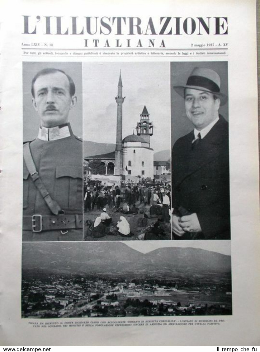 L'Illustrazione Italiana del 2 Maggio 1937 Pirandello Giotto Assedio Bilbao …