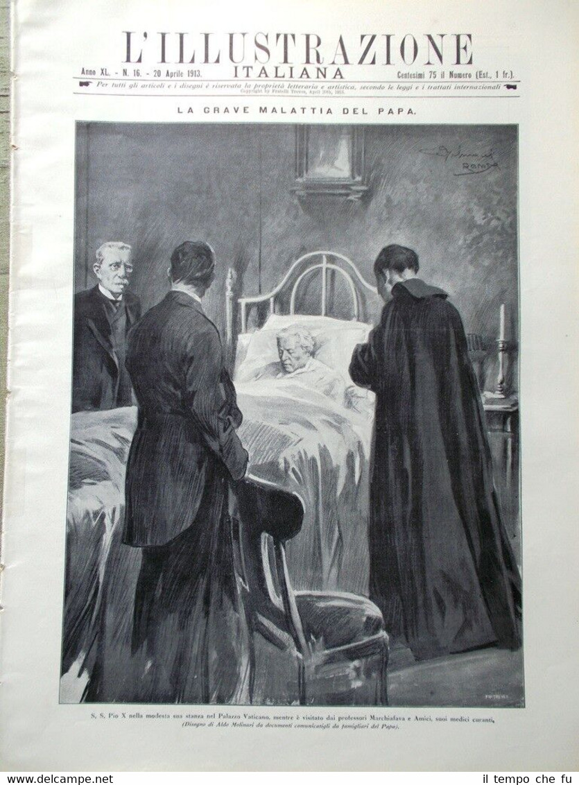 L'illustrazione Italiana del 20 Aprile 1913 D'Annunzio Brooks Deledda Montemezzi