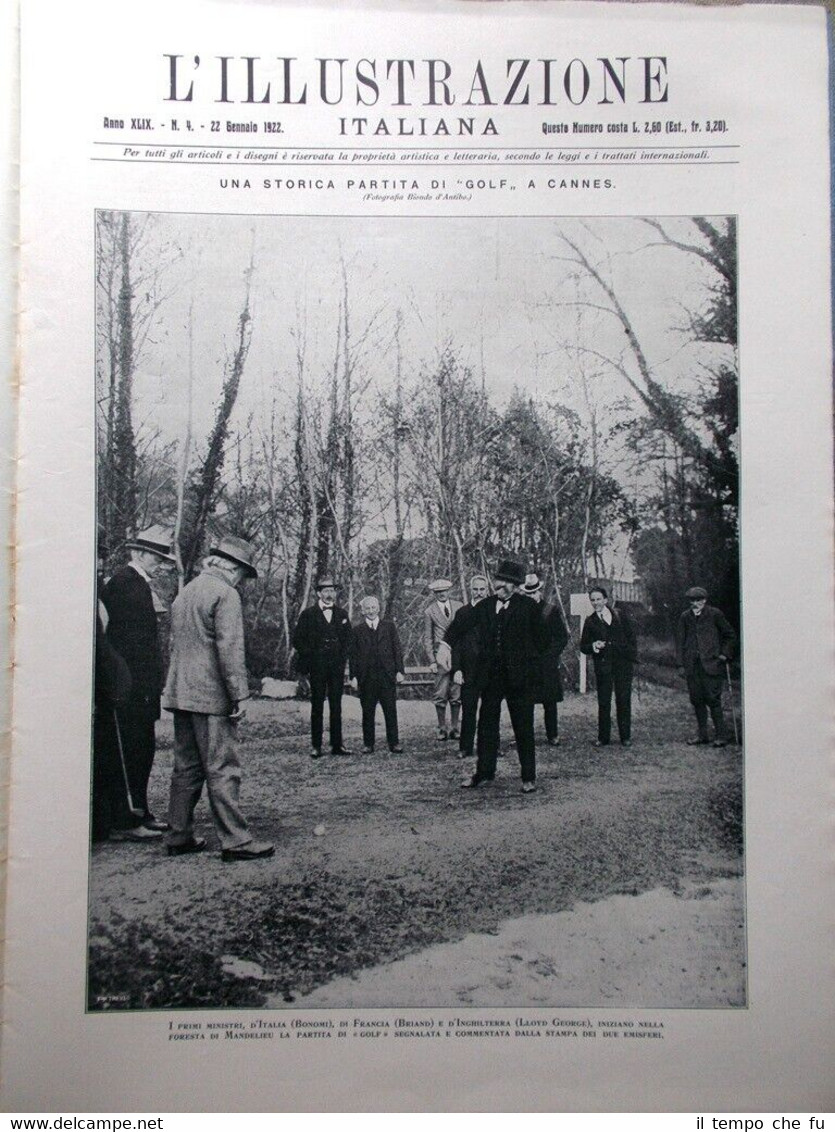 L'Illustrazione Italiana del 22 Gennaio 1922 Eleonora Duse Adige Maderno …
