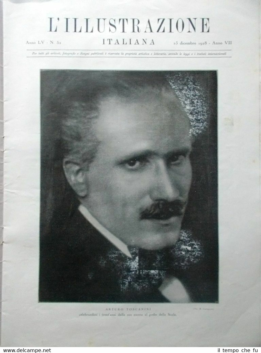L'Illustrazione Italiana del 23 Dicembre 1928 Arturo Toscanini Amundsen Natale