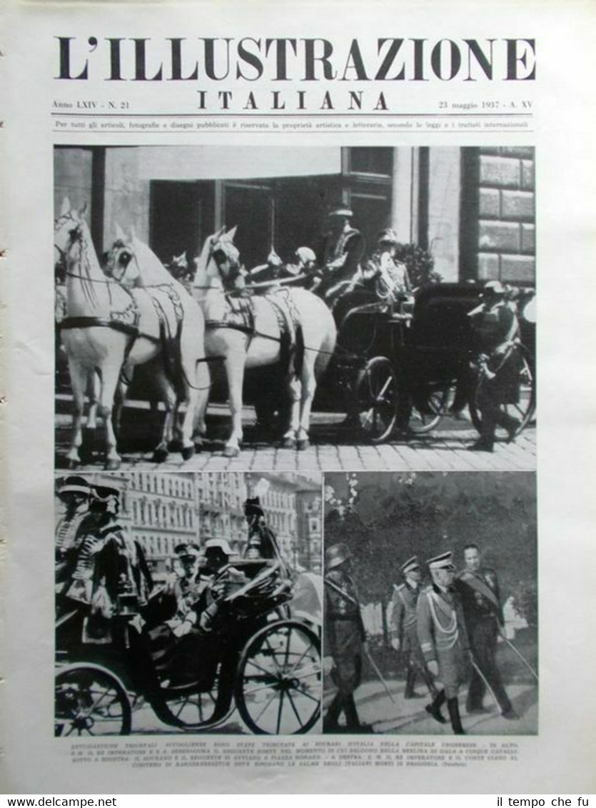 L'Illustrazione Italiana del 23 Maggio 1937 Bicentenario Stradivari Casella Blum