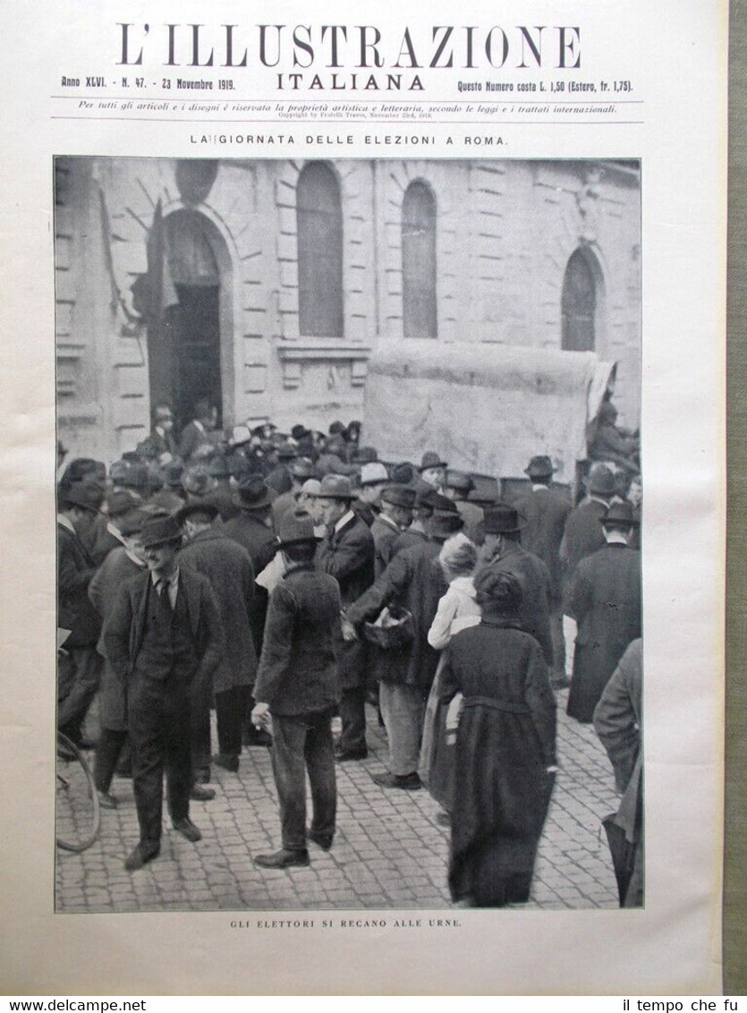 L'Illustrazione Italiana del 23 Novembre 1919 Cavalli San Marco Dalmazia …