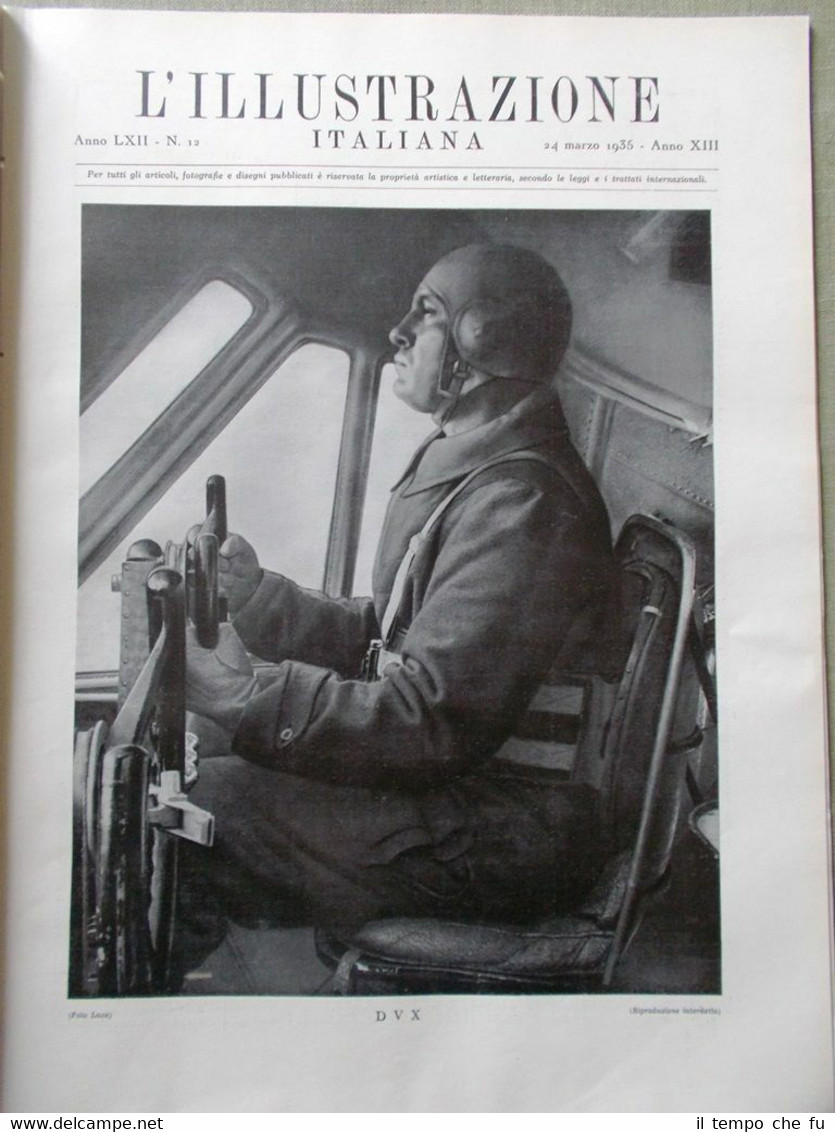 L'Illustrazione Italiana del 24 Marzo 1935 Hitler Fasci Venizelos Lumiere …