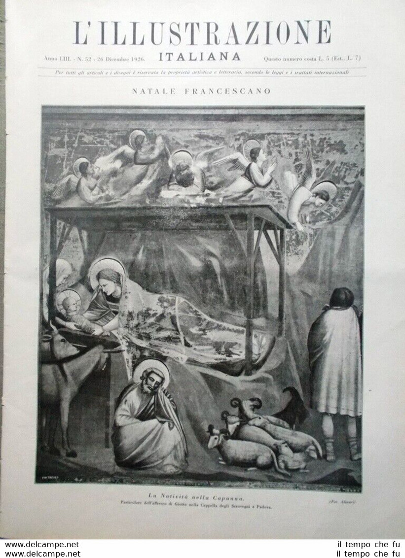 L'Illustrazione Italiana del 26 Dicembre 1926 Natale Venezia Simonetti Augustus