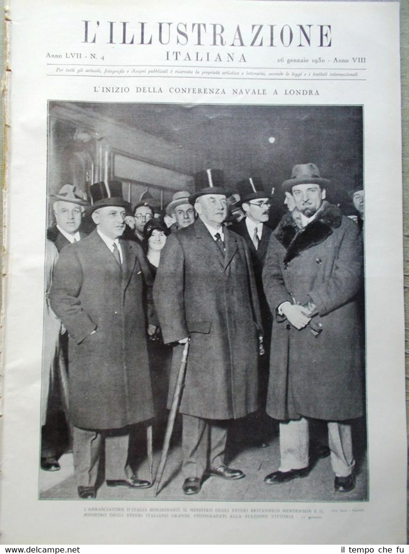 L'Illustrazione Italiana del 26 Gennaio 1930 Genova Navale Werfel Adige …