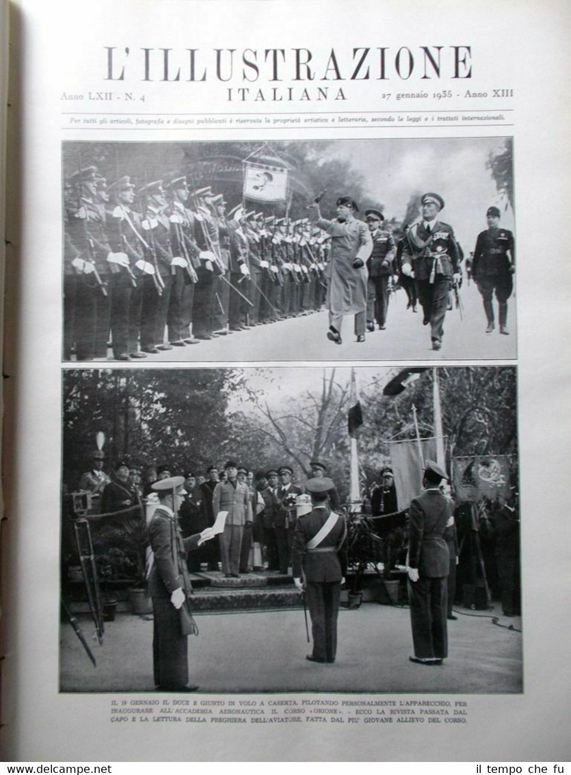 L'Illustrazione Italiana del 27 Gennaio 1935 Serafin Firdusi Chirurgia Estetica