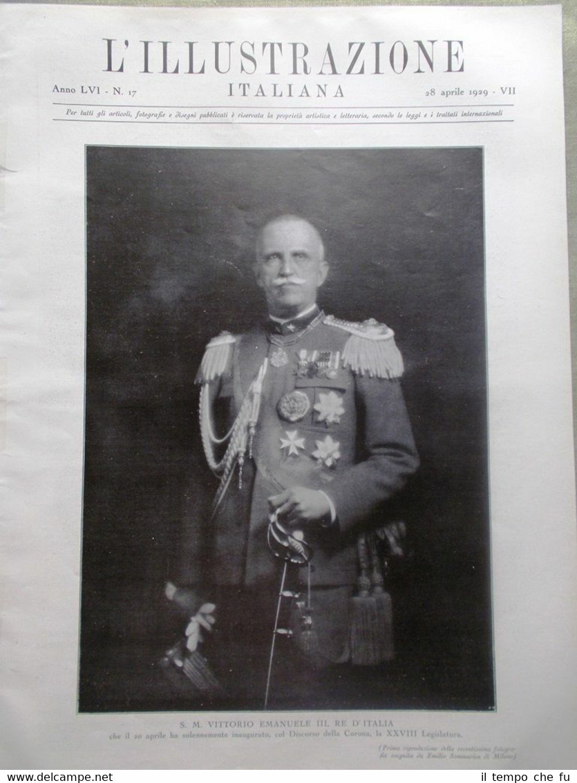 L'Illustrazione Italiana del 28 Aprile 1929 Legislatura Bologna Zago Grandi …