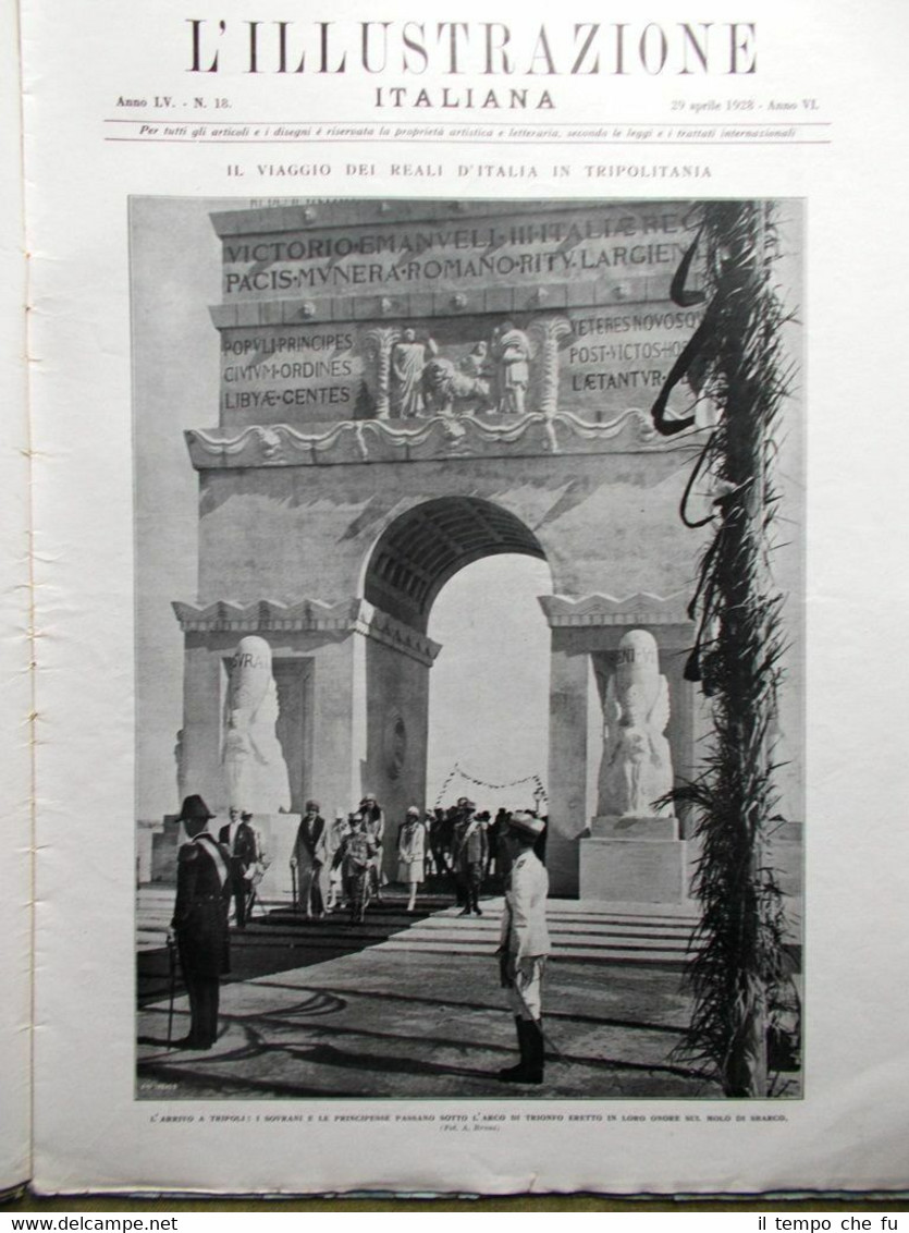 L'Illustrazione Italiana del 29 Aprile 1928 Martini Nobile Aeroporto Roma …