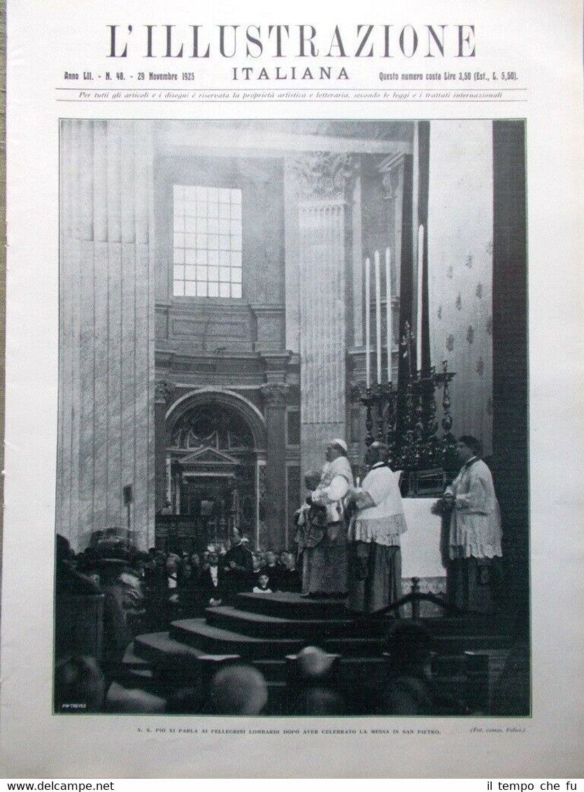 L'Illustrazione Italiana del 29 Novembre 1925 De Pinedo Palestina Siracusa …