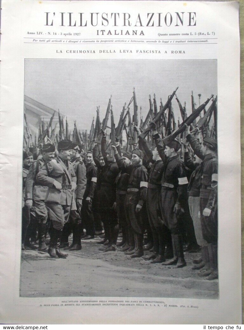 L'Illustrazione Italiana del 3 Aprile 1927 Morte Luzzatti Pinedo Signa …