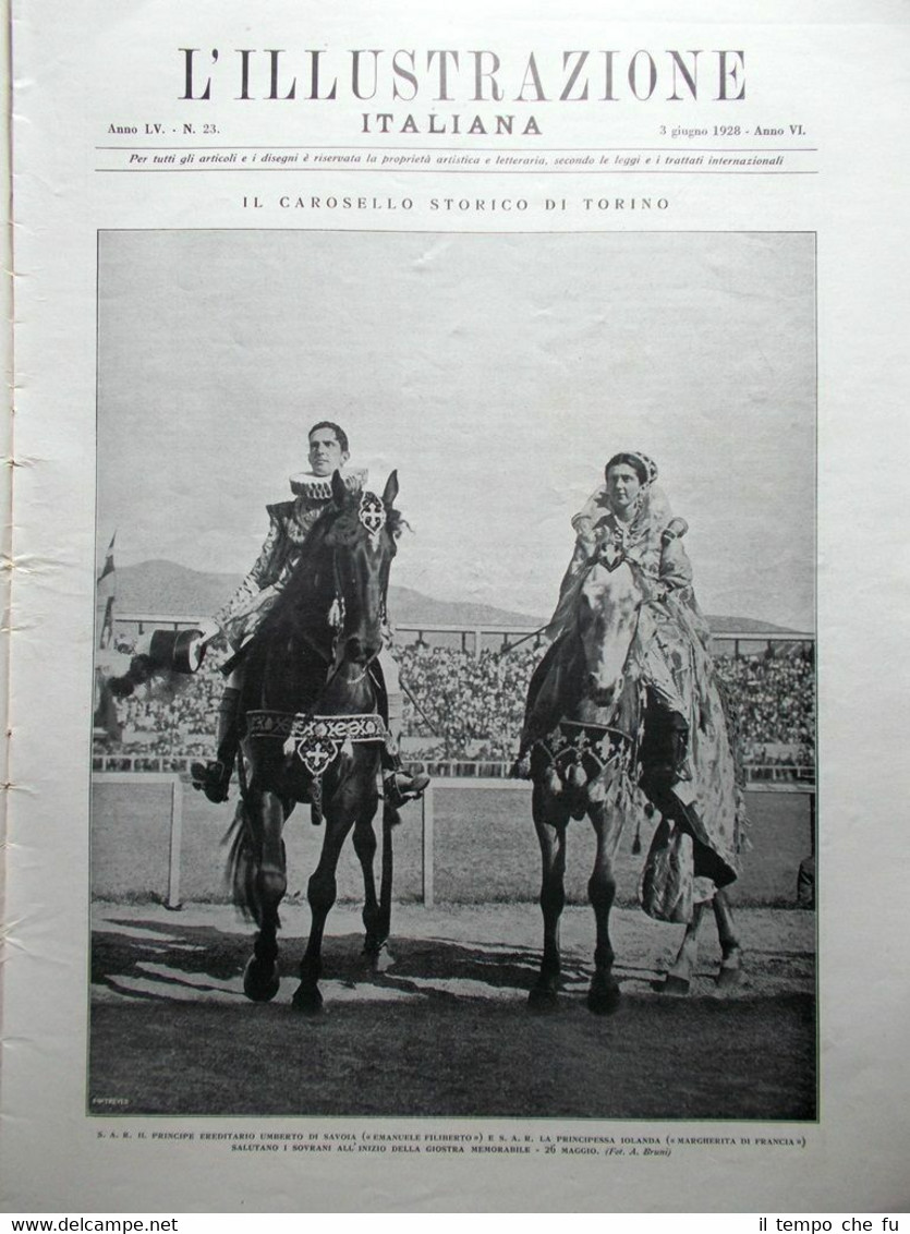 L'Illustrazione Italiana del 3 Giugno 1928 Nobile D'Annunzio Pizzetti Carosello