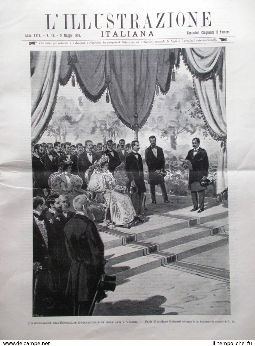 L'Illustrazione Italiana del 9 Maggio 1897 Esposizione Venezia Marconi Bottego