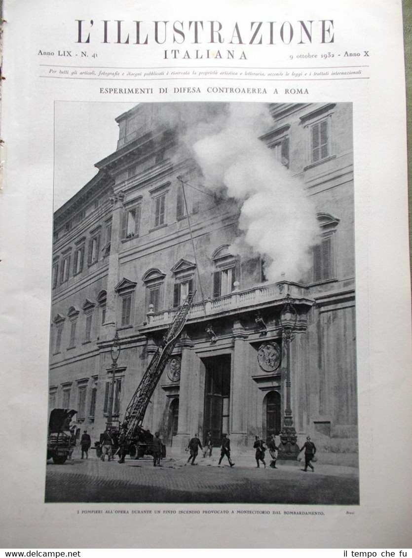 L'Illustrazione Italiana del 9 Ottobre 1932 Eritrea Alghero Terremoto ai …