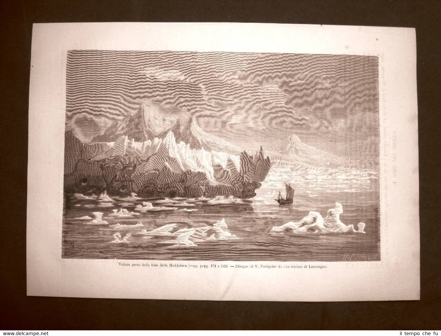 La Baia della Maddalena nel 1863 Spitsbergen o Spitzbergen Norvegia