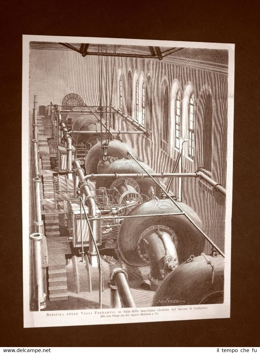 La bonifica delle Valli Ferraresi nel 1876 Macchine idrofore Bacino …