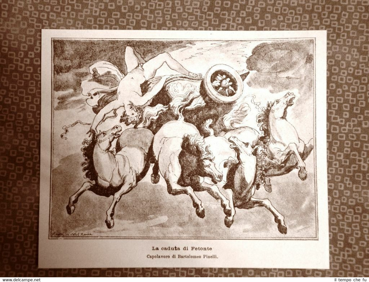 La caduta di Fetodonte Capolavoro di Bartolomeo Pinelli Stampa del …