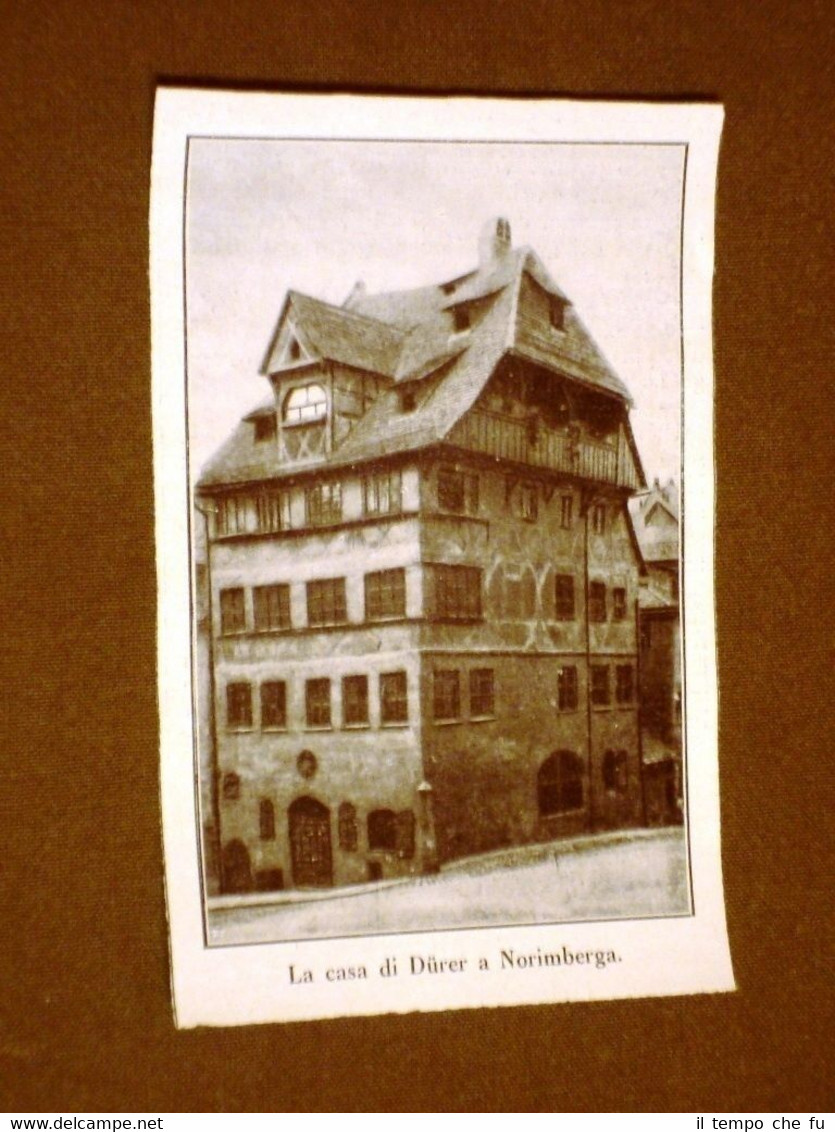 La casa di Durer a Norimberga nel 1912