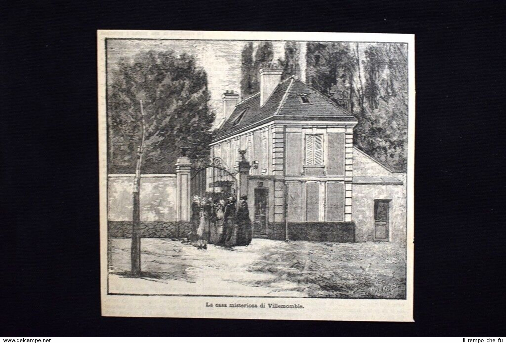 La casa misteriosa di Villemomble Incisione del 1885