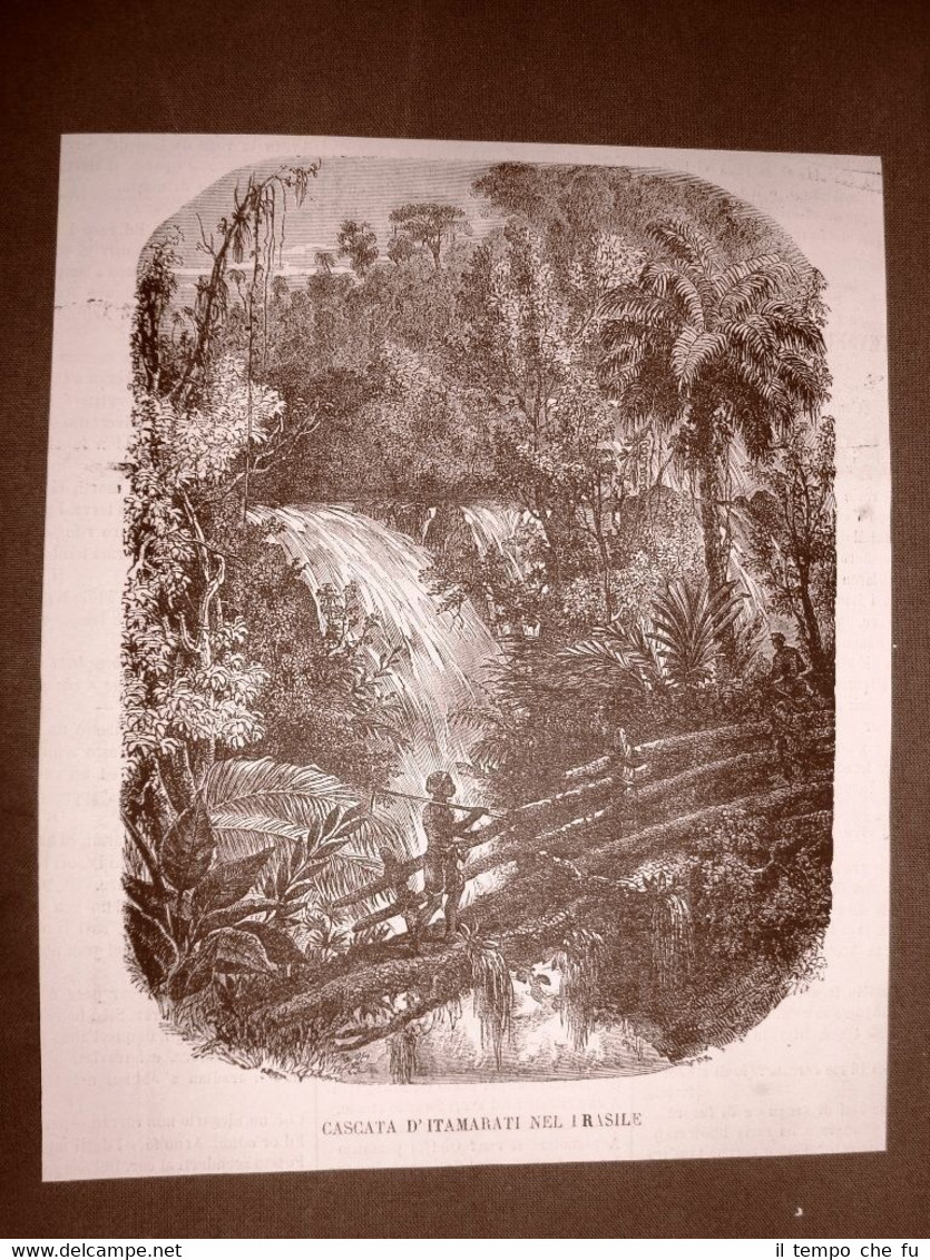 La Cascata d'Itamarati nel 1866 Isdraele