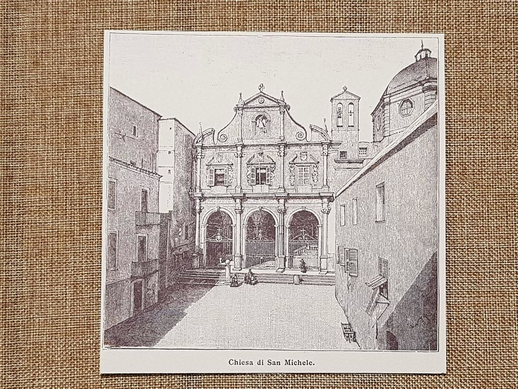 La Chiesa di San Michele nell'800 Cagliari Sardegna