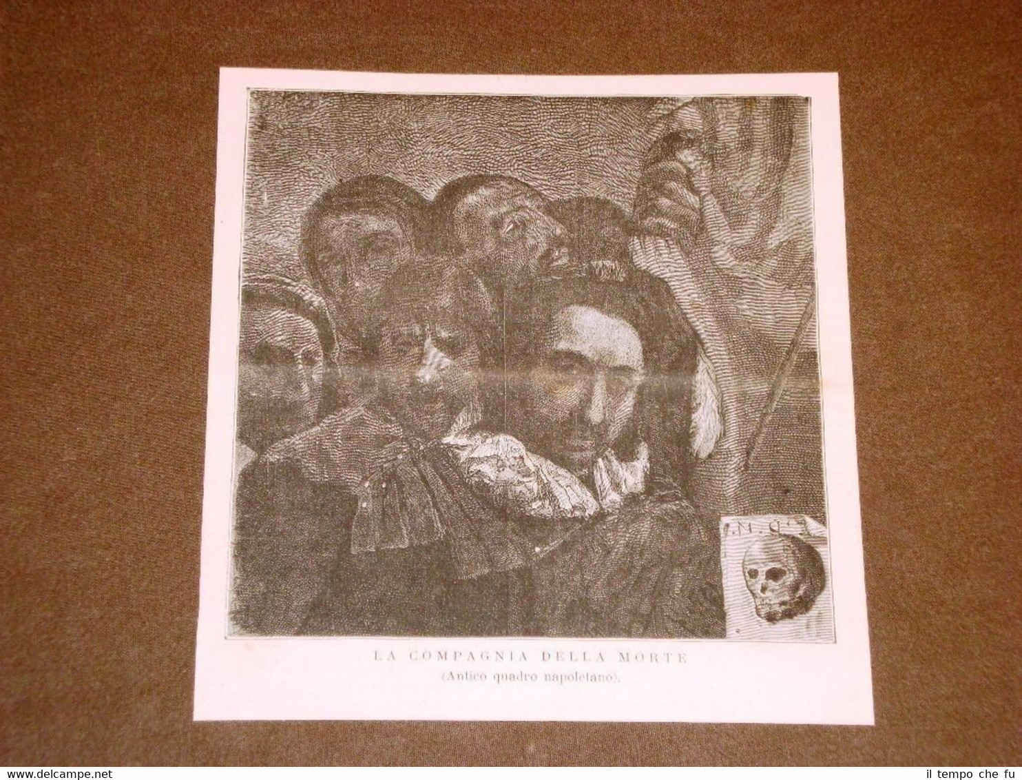 La compagnia della morte Antico quadro napoletano del 1875