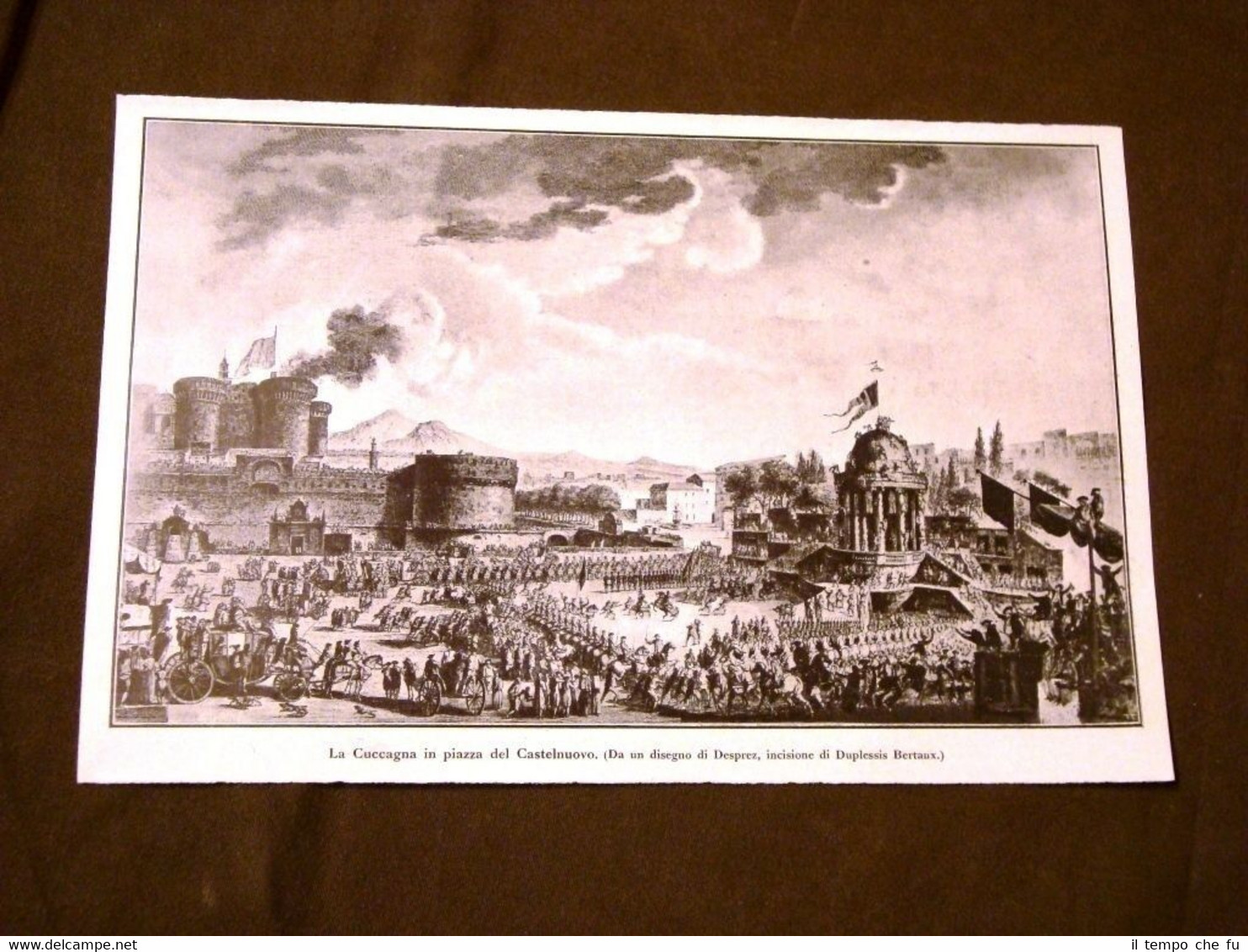La cuccagna in Piazza di Castelnuovo Da un disegno di …