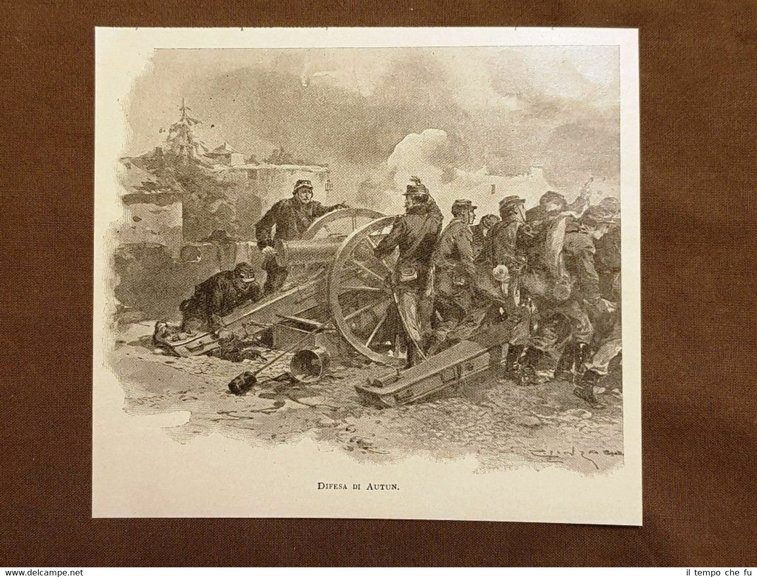 La difesa di Autun 1870-1871 Saona e Loira Francia Stampa …